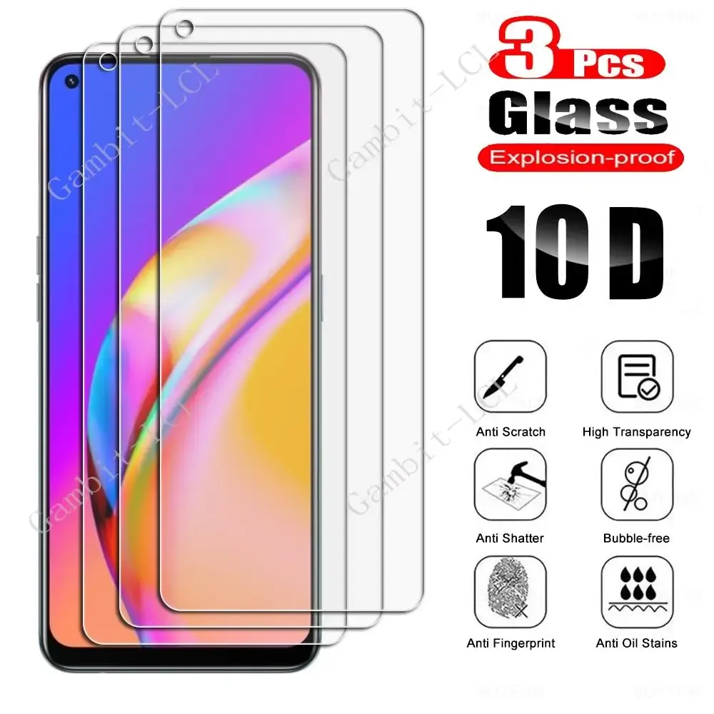 3pcs für OPPO A55 4G A56 5G A74 A93 A93S A94 A95 F19 Pro Plus F19S Finden Sie X3 Lite K9 Temperierte Glasschutzfilm