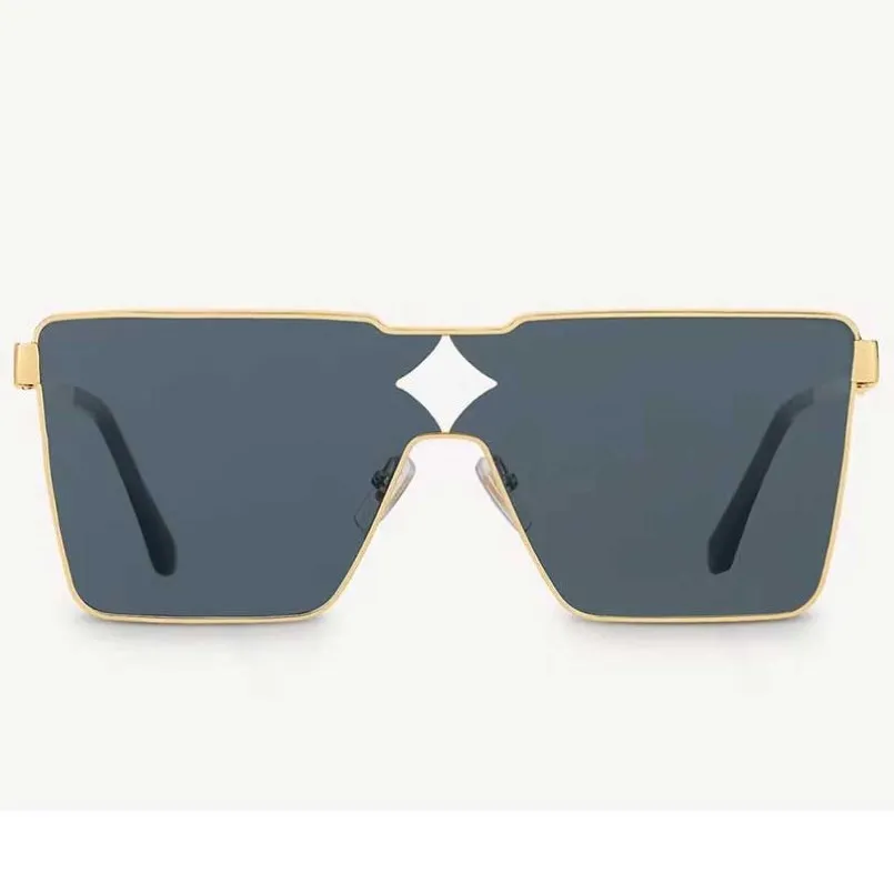 Occhiali da sole in metallo ciclone da donna Z1700U Black Lens Gold Metal Frame Glasshi di moda maschile maschile 58-16-140 con207b