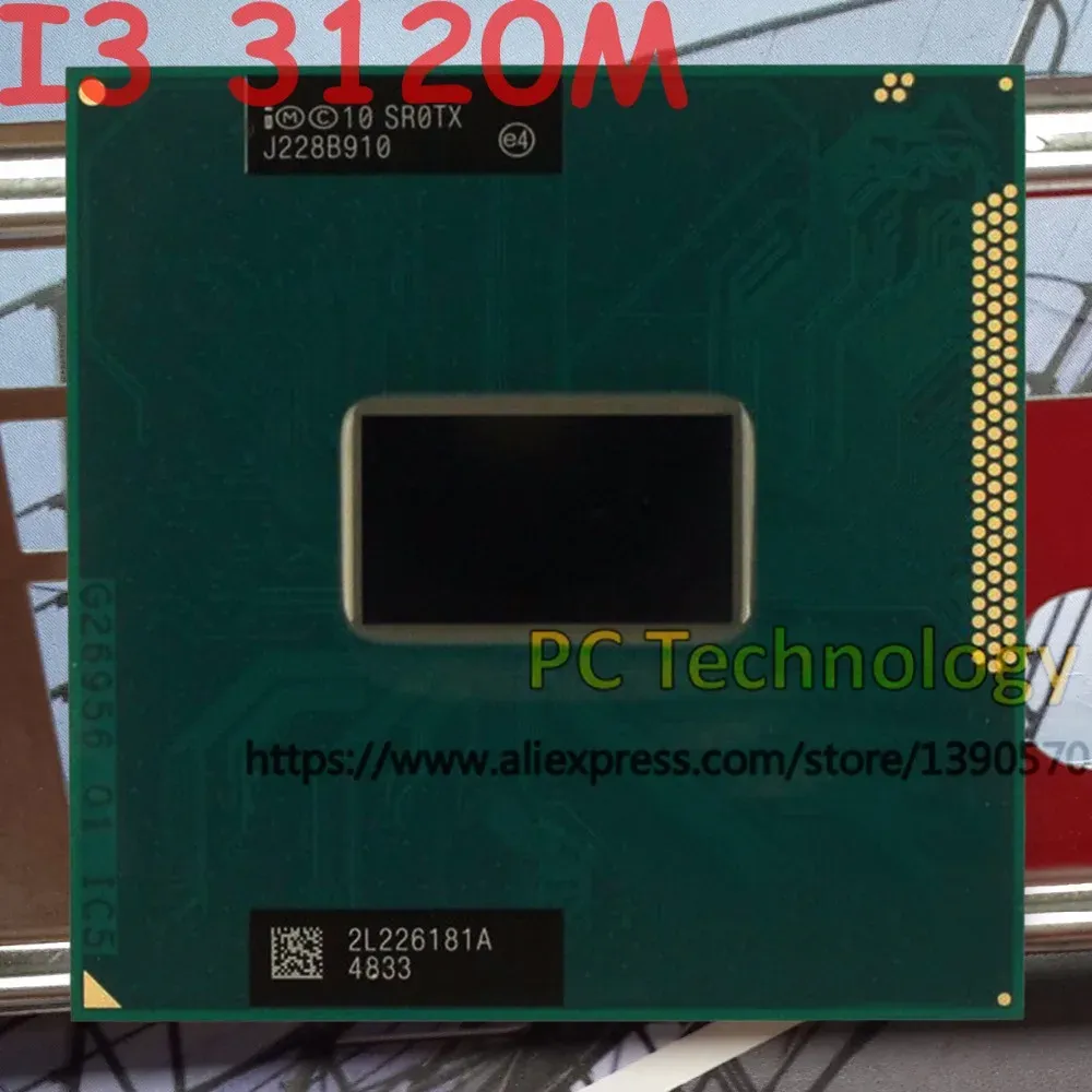 CPUSオリジナルIntel Core I3 3120M SR0TX CPUノートブックプロセッサI33120M 3Mキャッシュ2.50GHzラップトップPGA988サポートHM75 HM77チップセット