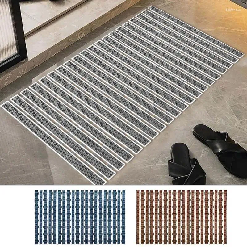 Bath Mats Bathroom Anti-Slip Mat Carpets Bathtub Side Floor Rug Washable Toilet With Suction Cups And Drainage Hole