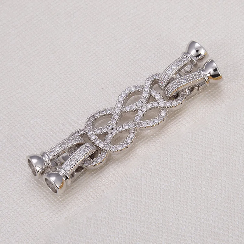 53,5 mm*13mm Stecker Verschluss Halskettenkettenzubehör Juwely Making Supplies DIY Ohrringe für Frauen Massenartikel Großhandel Lose