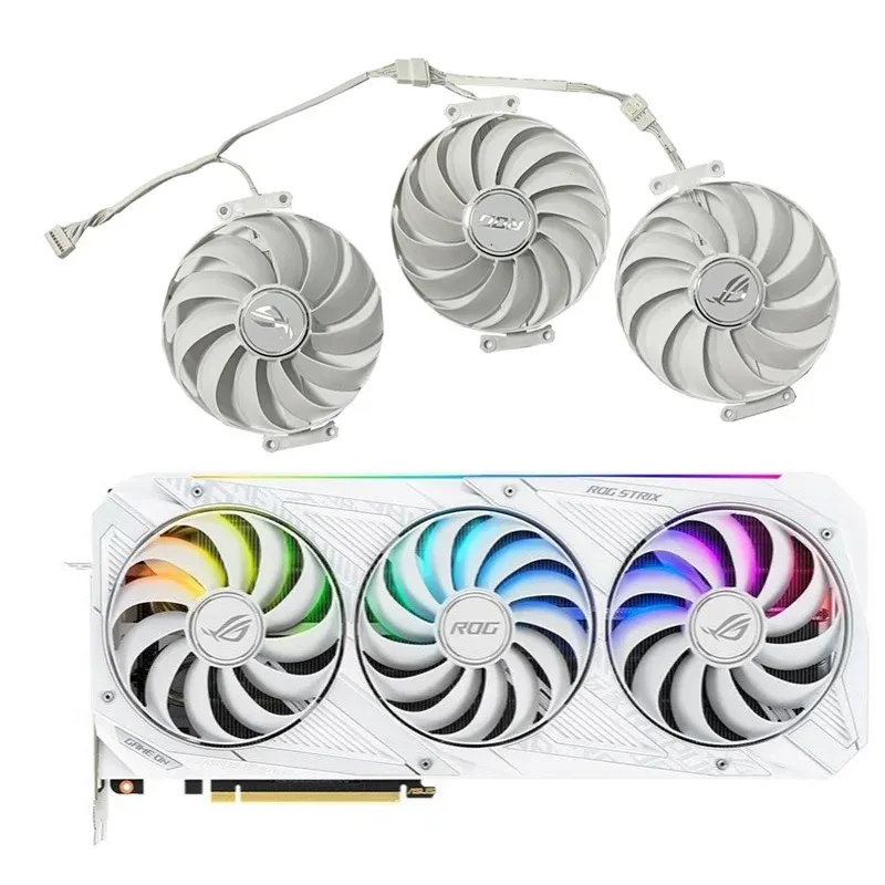 Pads 3pcs 95 мм CF1010U12S DC 12V 0,45A RTX3090 GPU Koelventilator Voor Asus Rog Strix RTX 3070 3080 TI 3090 Wit Edition Fan Fan