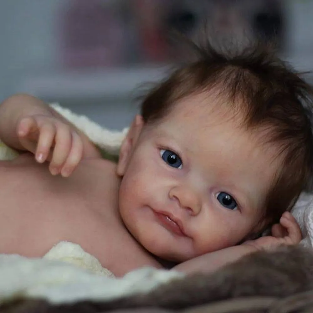 23 Reborn Doll Kit Lifesize Baby Tobiah: Soft Touch Unfinished DIY