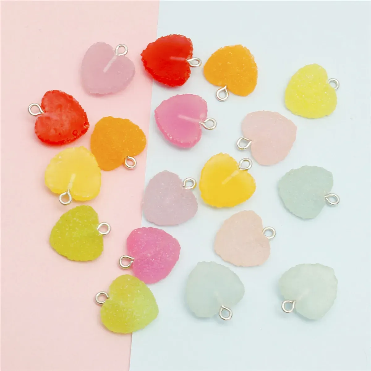 30 pezzi colorati di caramelle a forma di caramella colorate per la collana bracciale fai da te orecchini per pendenti per le ore di moda
