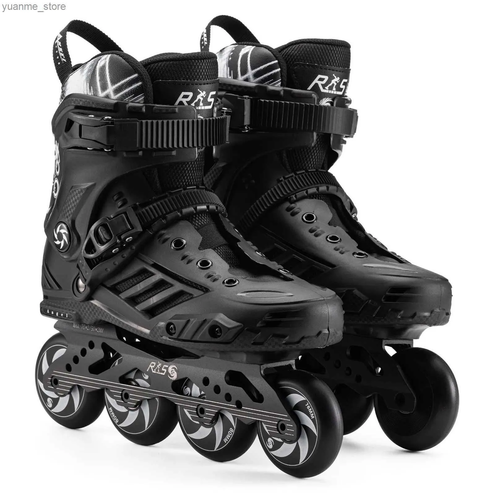 Skates à rouleaux en ligne Professional Chaussures à rouleaux à rouleaux en ligne 4 roues patins pour hommes adultes Femmes de course à vitesse