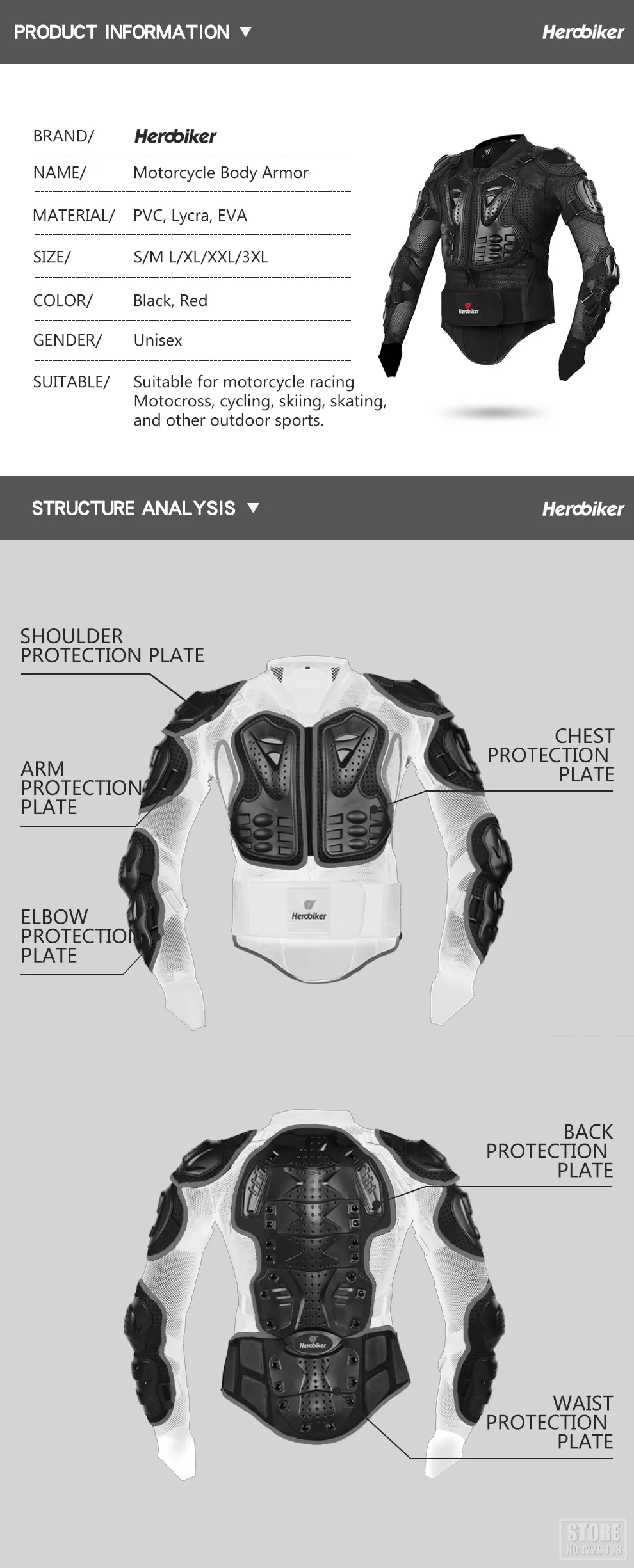 HEROBIKER Full Body Adventure Motorcycle Suit With Chest Armor For Motocross Racing Moto Riding And Skiing Protection From Ddmyjun 99.27 DHgate.Com