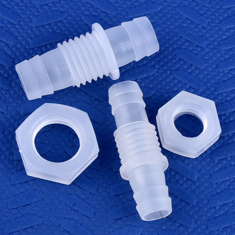 Tuerca Hexagonal M12 ~ M16 A 8 ~ 12mm PP Pagoda, Conectores Directos, Adaptador de Bomba de Aire Para Tanque de Peces de Acuario, Juntas de Manguera de Agua de Riego, 5 ~ 200 UDS.