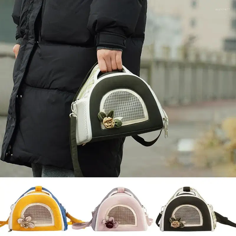 Dog Carrier Small Pet Bag Hamster Travel Chinchilla Guinea Pig Breathable Carry Cage Warm Soft Pouch Supplies