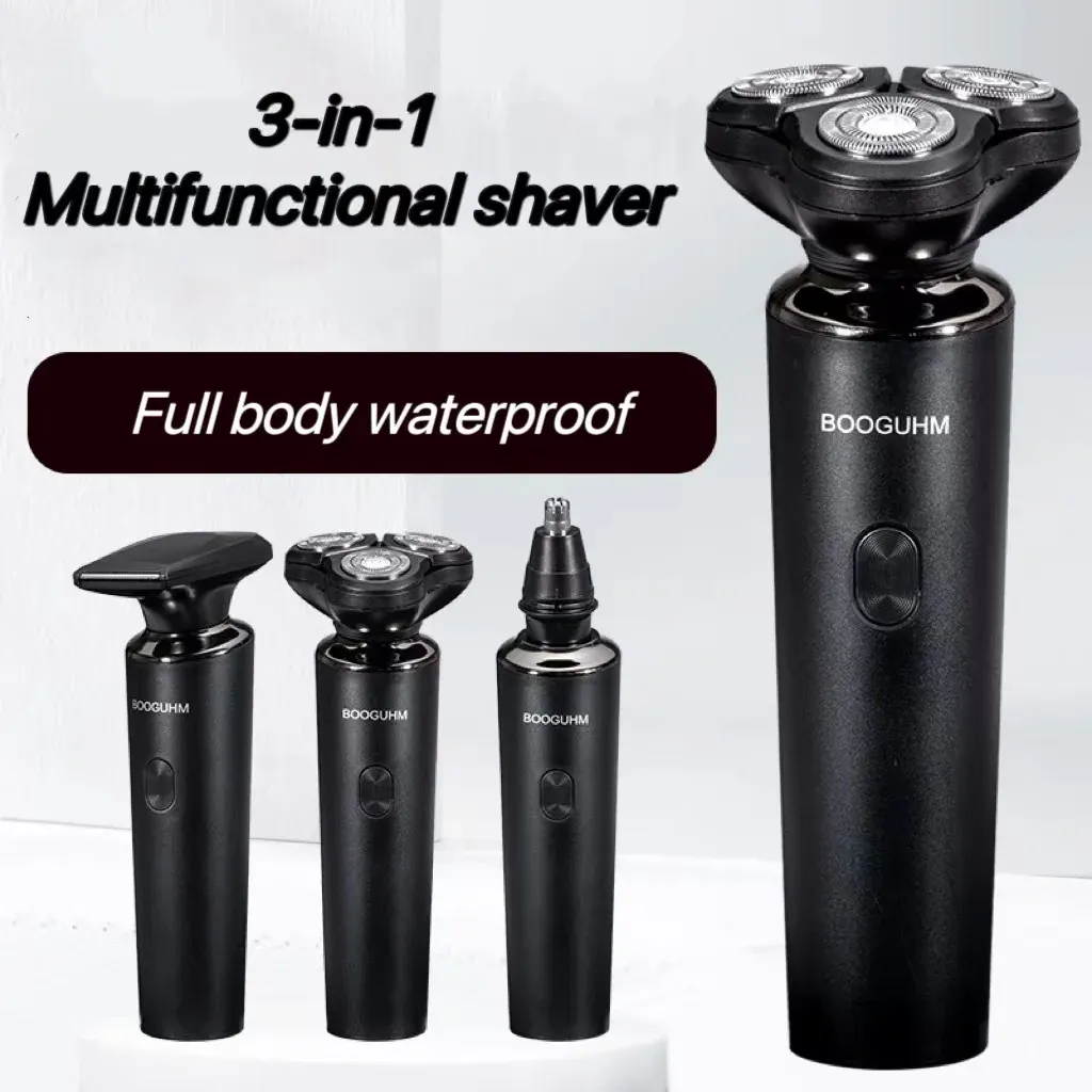 Shavers Multifonctionnel Electric 3in1 Shaver Nose Nose Hair Siratens Trimmer USB Charging Interface Barbe Shaver