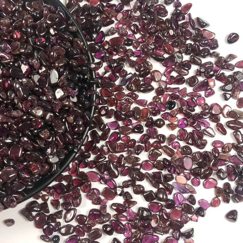 100g Natural Garnet Quartz Crystal Pied Stone Rock Gravel Gen Garm E04 Pierres et minéraux naturels