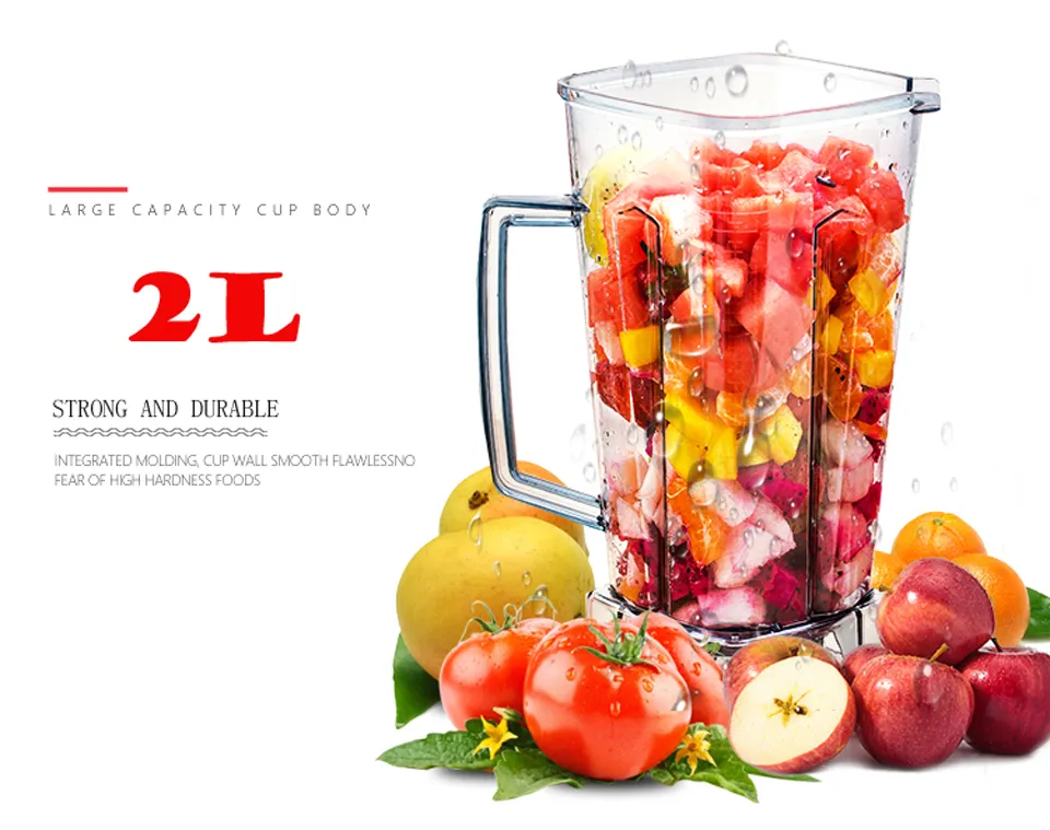 A5200 2200W Multipurpose Professional Motor Food Processor Blender Mixer,  Heavy Duty Commercial Kitchen, with BPA-Free Parts and Japan Knives