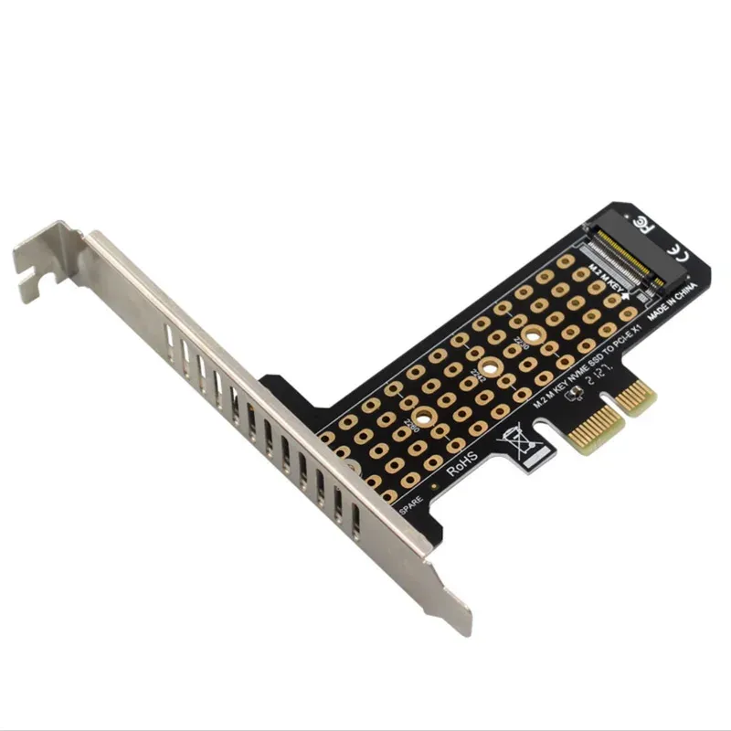 Kaarten 5 stcs/lot nvme pcie m.2 ngff SSD naar PCIe X1 Adapter Card PCIE X1 tot M.2 -kaart met beugel
