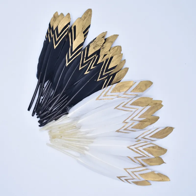 20pcs/lot gold duck feather goose feathers for Craft