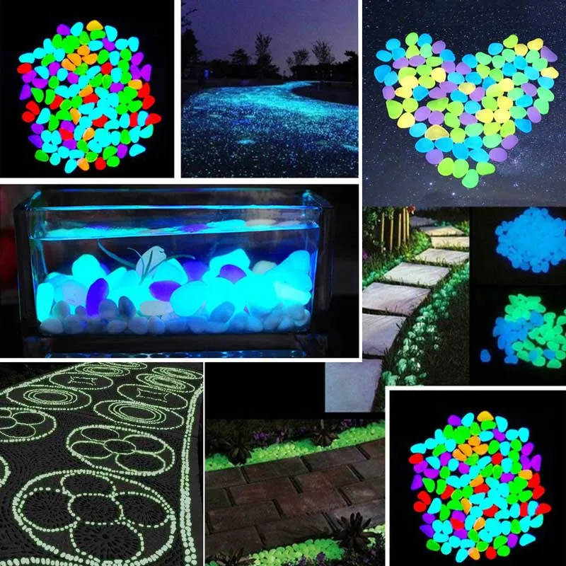 Des cailloux lumineux brillent dans les pierres foncées des pierres colorées Roches du jardin pour les passerelles