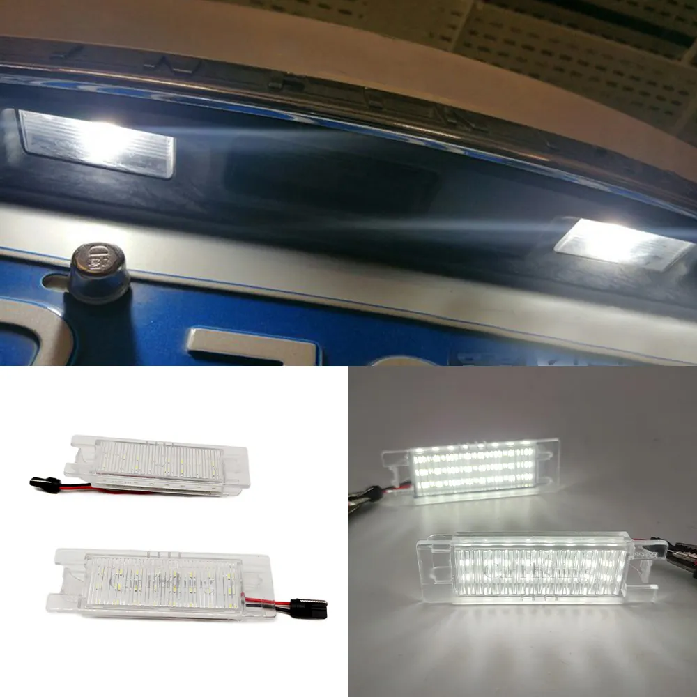 CANBUS CAR LED Número Luz de placa de placa para oppel Vectra c Astra J H Zafira B Insignia Corsa C Meriva A Tigra B Lâmpada