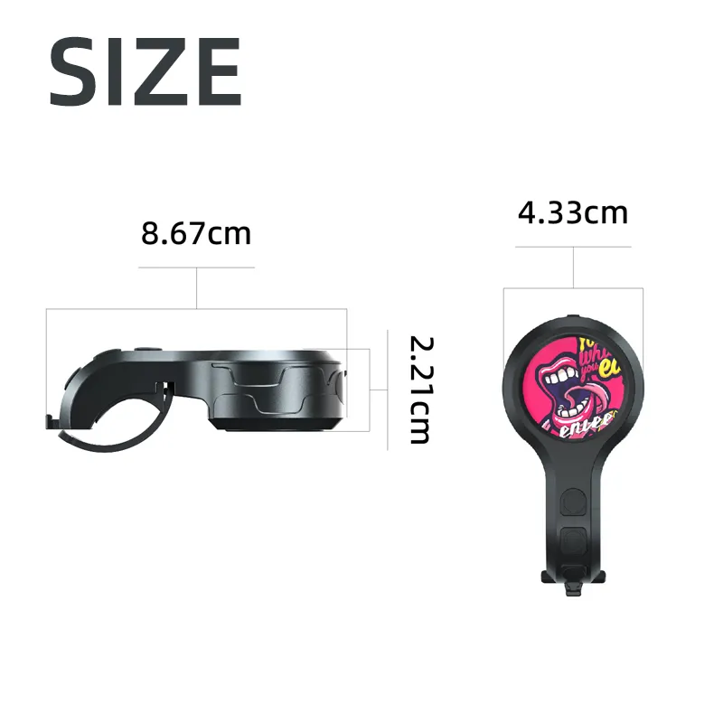 Bicycle Electric Horn, IPX6 Waterproof, Loud130 Decibel, Personality Trend, 250mAh, USB Rechargeable, MTB Road Bike Bell