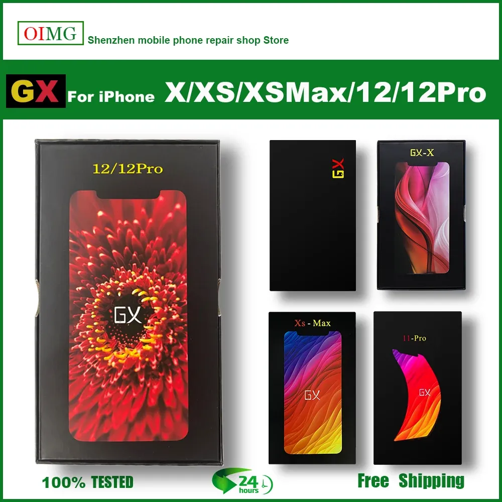 GX OLED für iPhone X Display XSMAX 11PRO OLED NEU GX Hard OLED für iPhone 12 LCD -Bildschirm Amoled Digitalisierer Montage Ersatz