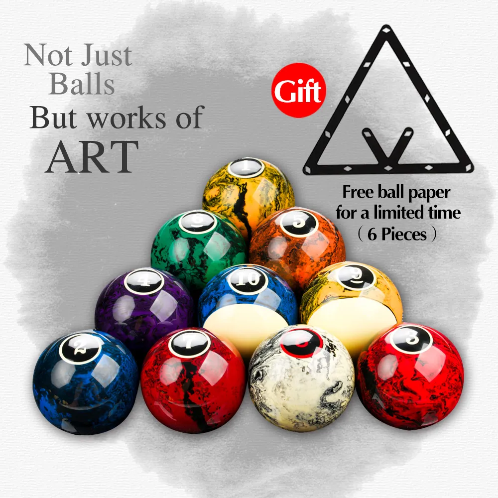 16-Piece Marble Pattern cue balls Set - 57.2mm Taiwan Resin 16-Piece Marble Pattern cue balls Set - 57.2mm Taiwan Resin
