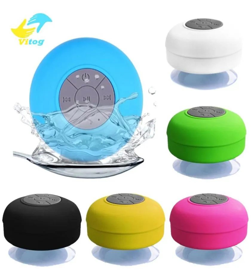 Vitog Mini Wireless Bluetooth Speaker stereo loundspeaker Portable Waterproof Hands For Bathroom Pool Car Beach Outdoor Shower1788915