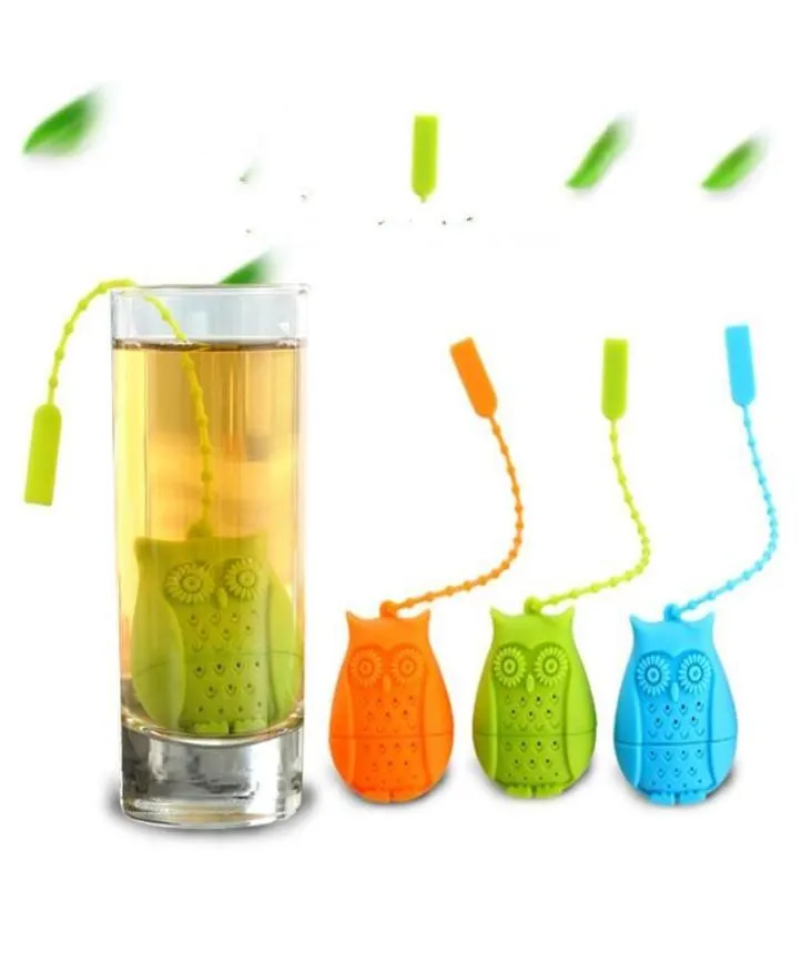 سيليكون أو البومة مصفاة الشاي لطيف أكياس الشاي فائدة من طراز Looseleaf Tea Infuser Filter Diffuser Fun Associory3460735