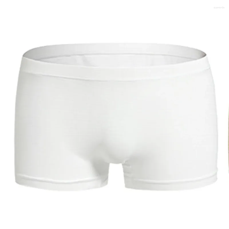 Cuecas homens gelo seda de seda respirável boxers de cueca cueca sexy cor sólida shorts confortáveis calcinha de moda lingerie