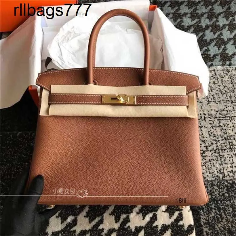 Deri BK Tasarımcı Çantalar Platin Çanta Manuel Balmumu Hattı Orijinal Togo Calfskin Litchi Desen 25 30 35 Siyah Kadın Çantası