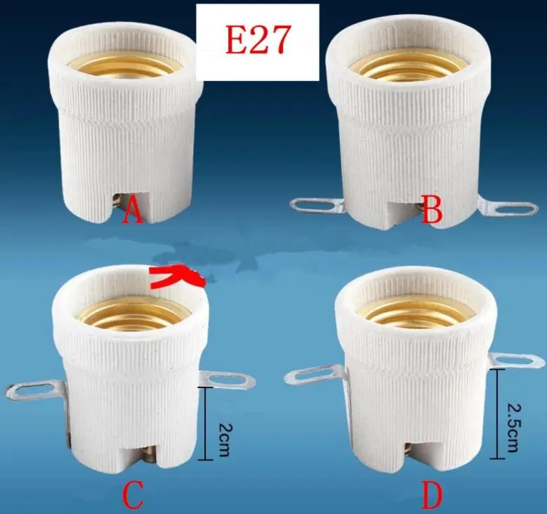 E27 keramisk lamphållare skruvljus lamphållare socket0122723545