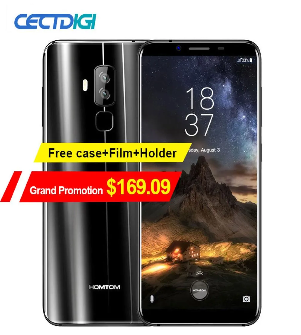 HOMTOM S8 57Quot HD189 Współczynnik kształtu telefon komórkowy Podwójny tylny aparat 16MP5MP 4GB64GB MTK6750T Octa Core Lippint 4G Smartplon9580591