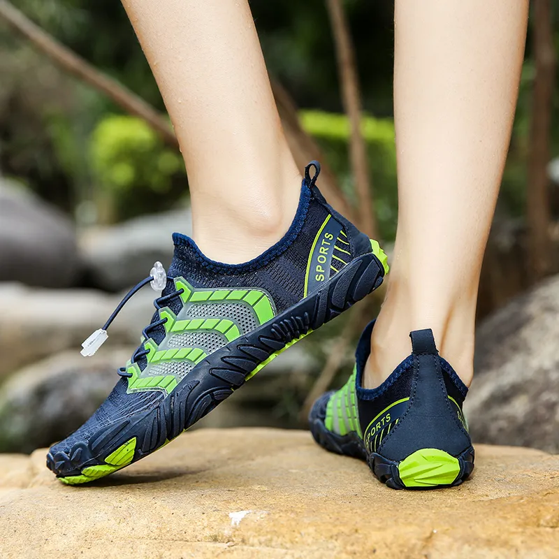 2022 New Quick Dry Men Aqua Shoes Breathable Sneakers Barefoot Upstream Water Shoes Women Swimming Hiking Fit Sport Sneskers