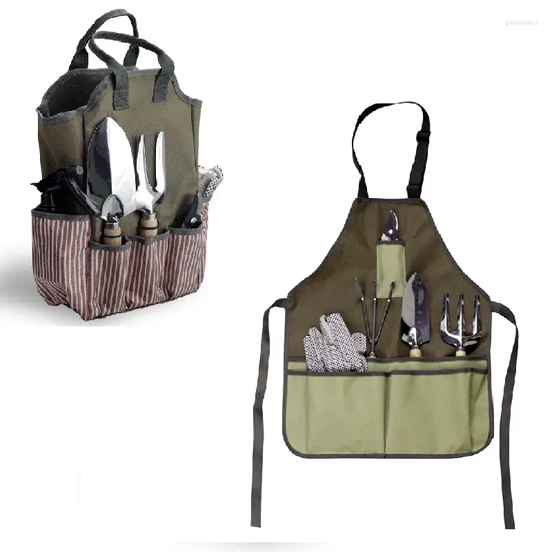 Bolsas de almacenamiento Bolsa de herramientas Multi Palacetas Delantamiento de jardín impermeable Gran capacidad de reparación al aire libre Kit de jardinería Organizador doméstico