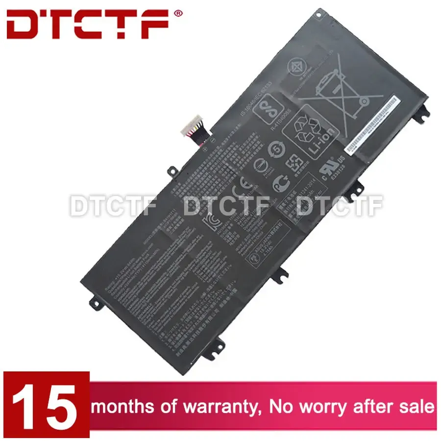 Batterien DTCTF 15,2V 64WH 4110MAH Modell B41N1711 Batterie für ASUS ROG STRIX GL703VD GL703VM GL503/VD/VM FX503VM FX63V ZX63V -Laptop