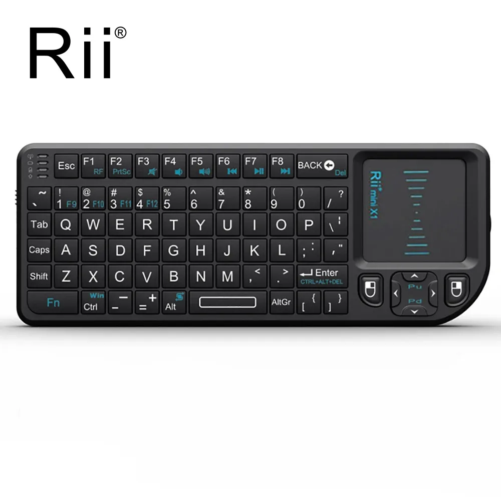 Keyboards Mini Spanisch Französische russische englische Tastatur Wireless Tastatur mit Touch2.4g USB -Dongle für PC, Tablet, Laptop -TV -Box Android