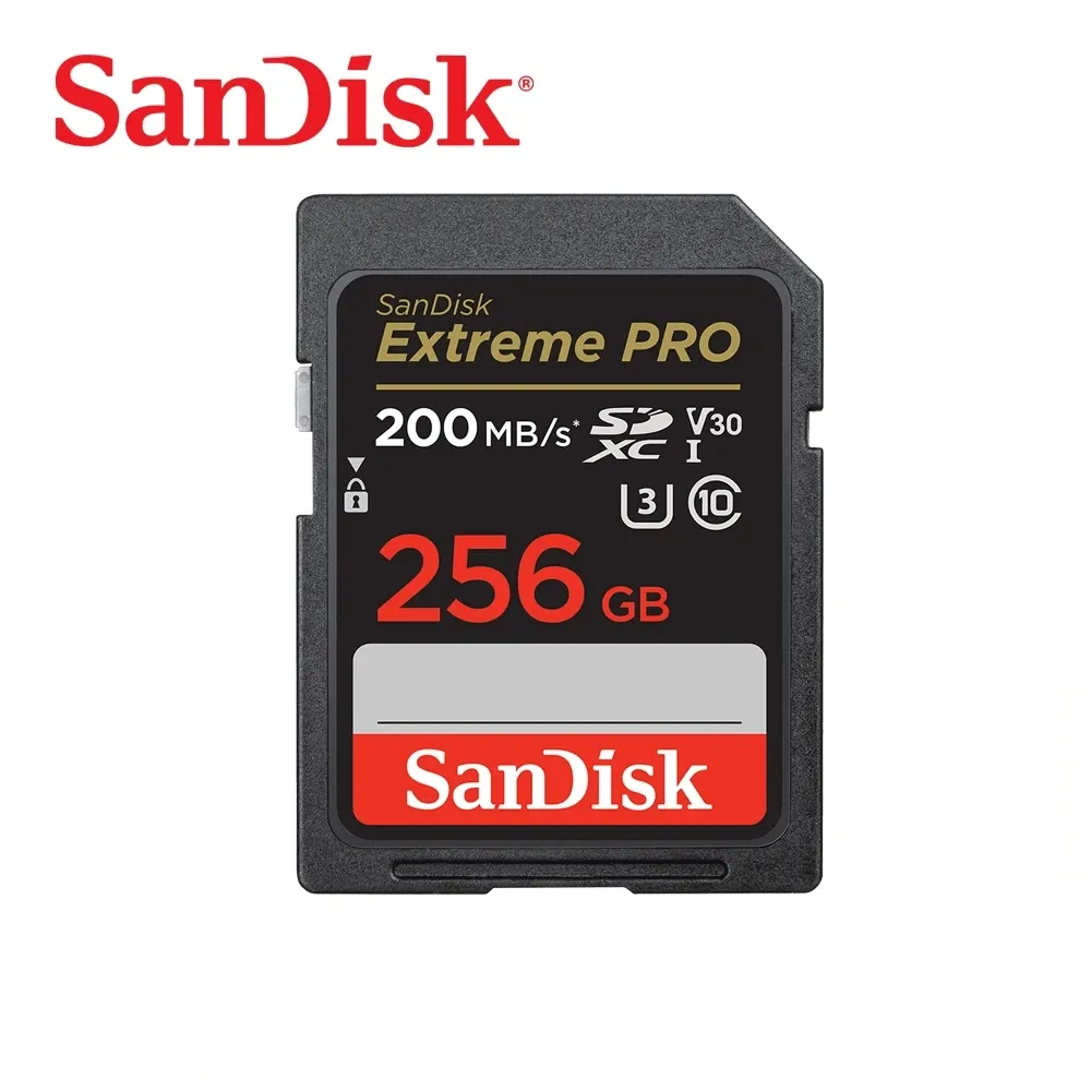 カードオリジナルサンディスクメモリカードExtreme Pro SDHC/SDXC SD CARD 32GB 64GB 128GB 256GB Class10 C10 U3 V30 UHSI 4K for Camera