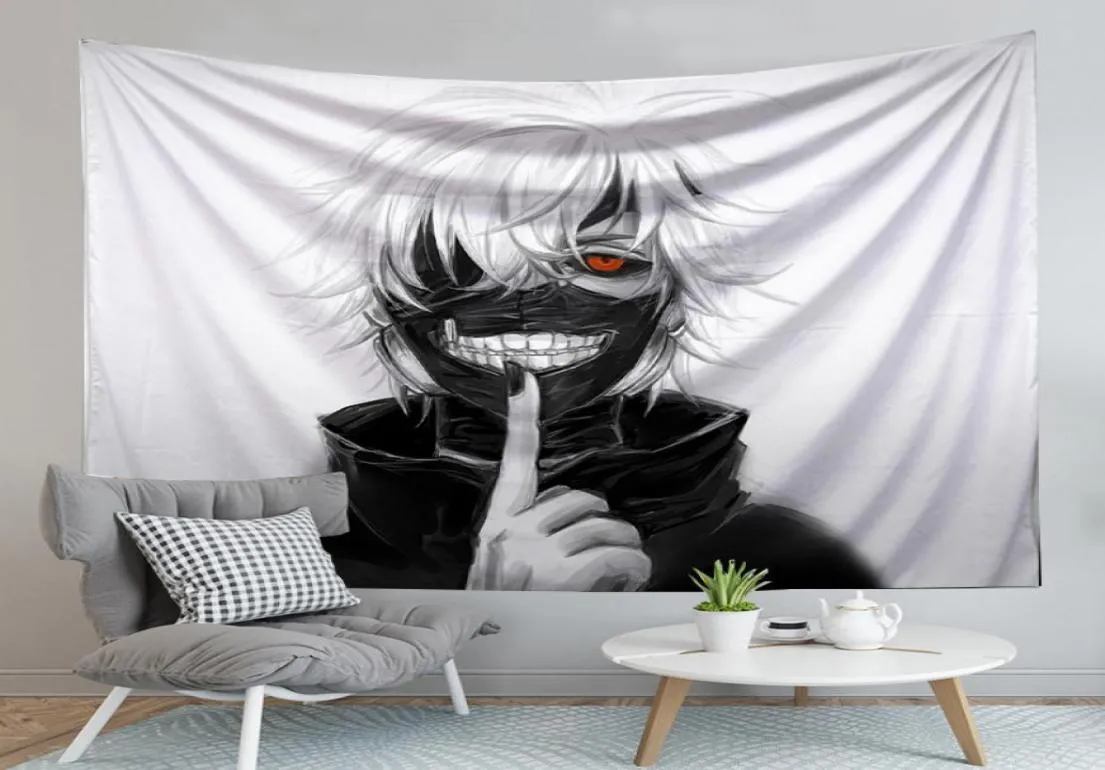 Tokyo Ghoul Tapestry Anime Druckwand Hanging Home Decoration Room Dekor Decke Travel Camping Beach Matte 2206093148879