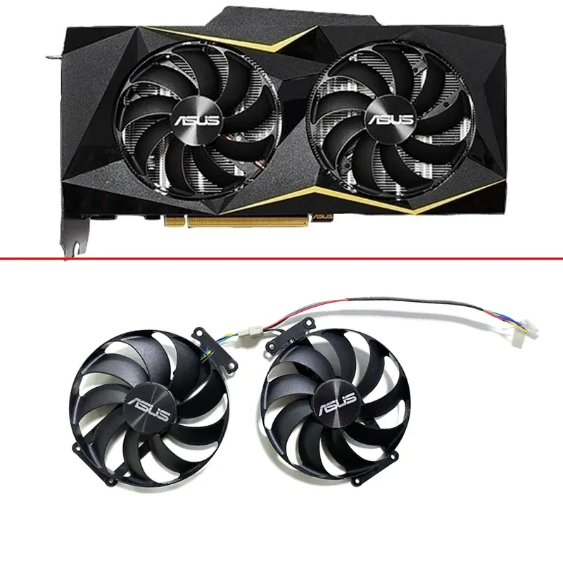 Wentylator chłodzący T129215SU 90 mm 6pin GTX1660 TI GPU wentylator ASUS Geforce GTX1660 TI Dual EVO GTX1650 GTX 1660 Super Video Fan