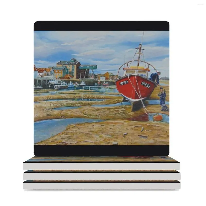 Tavolini Wells Next the Sea Norfolk Ceramic Coasters (Square) Mag Maule Set Original for Ceramics