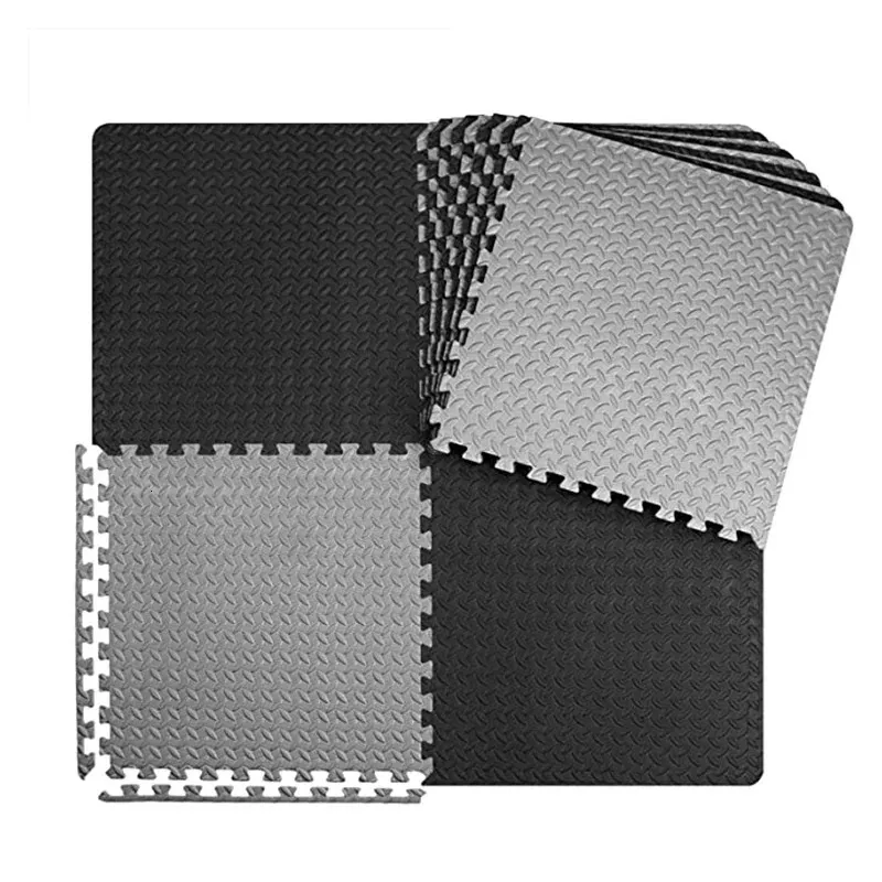 8 ~ 32pc EVA Gym Mat Yoga Leaf Mat Mat d'épissage non glipage Équipement de fitness du tapis adapté à la mousse de bébé Play à domicile Exercice Fitness 240325