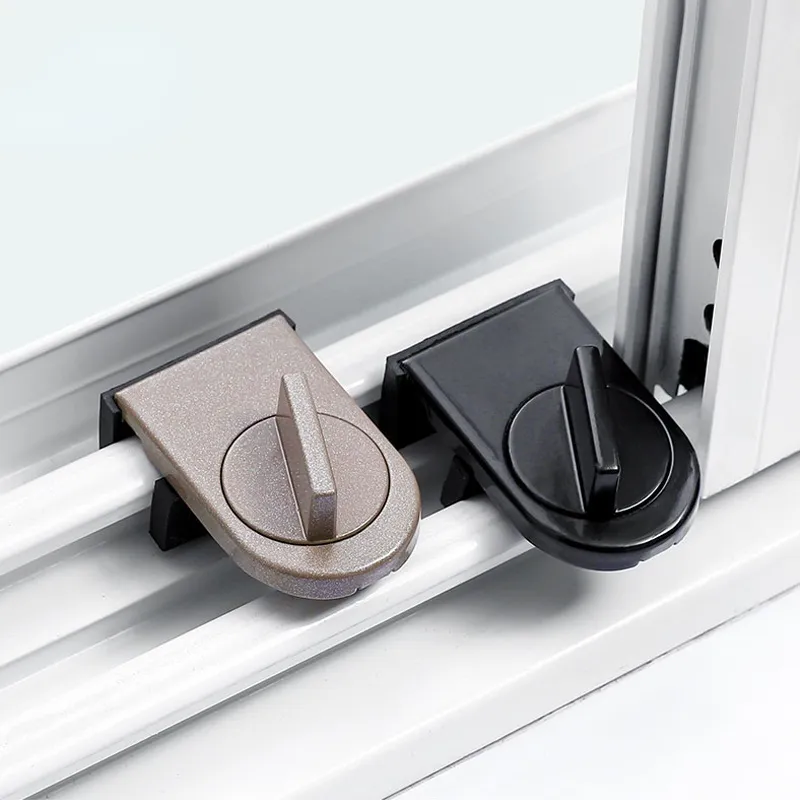 Empurre e puxe a bloqueio de segurança infantil da janela, a porta de segurança ajustável trava anti-roubo com o hardware do limitador da janela de bloqueio de bloqueio