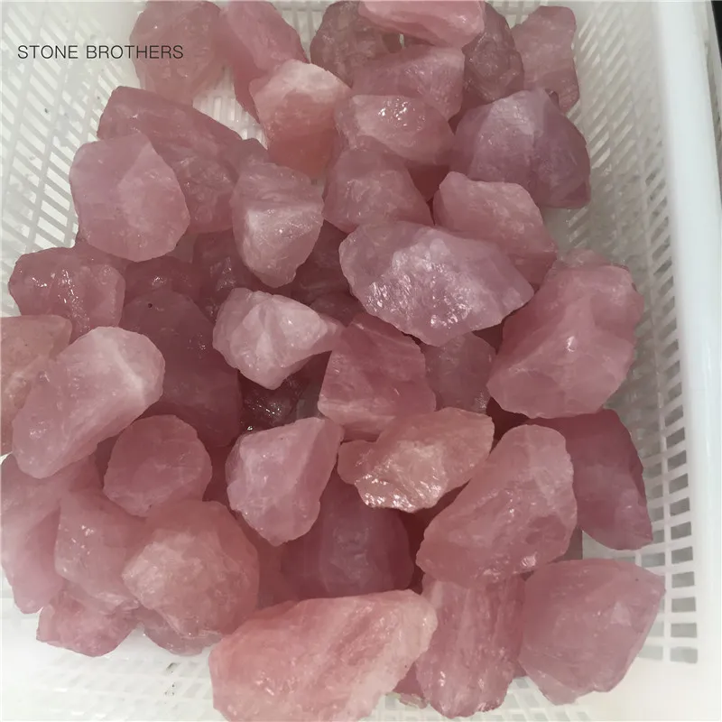 50-200 g di minerali in quarzo in cristallo naturale campione di rosa forma irregolare di roccia ruvida pietra reiki guarigione decorazione