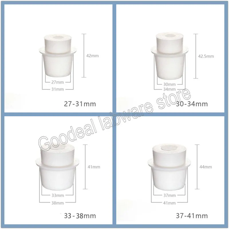 silikon tapaları laboratuvar glasstriangüler şişe için takım elbise