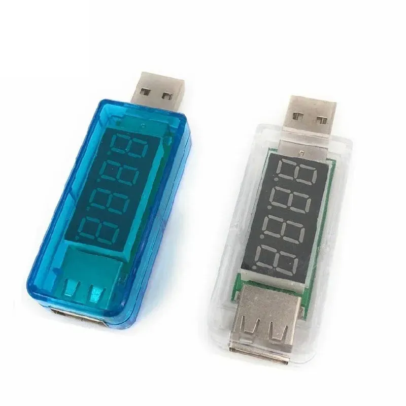 Digital USB Mobile Power charging current voltage Tester Meter Mini USB charger doctor voltmeter ammeter Turn transparent