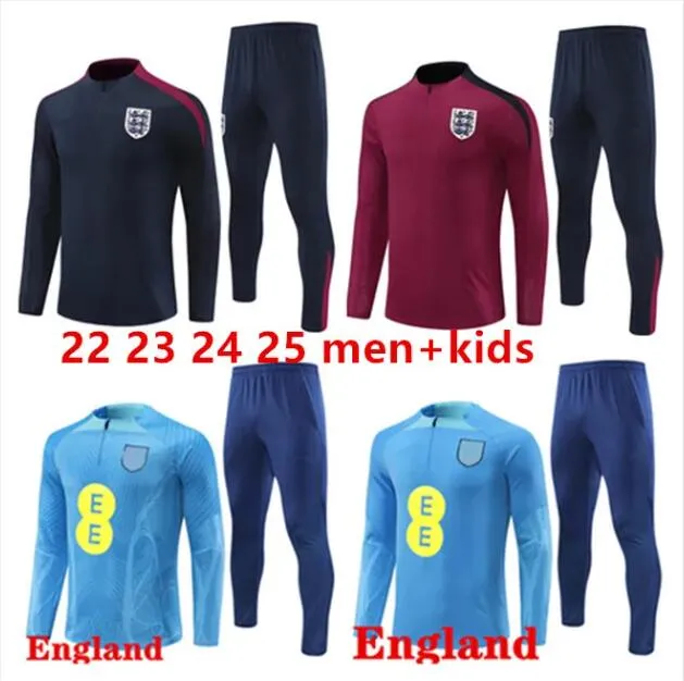 23 24 25 Diverses équipes nationales Brésil Angleterre Tracksuit 2024 2025 Half Tull Men Kids Soccer Soccer Tracksuit Kits Training Training Taphing Jogging Chandal Survitement