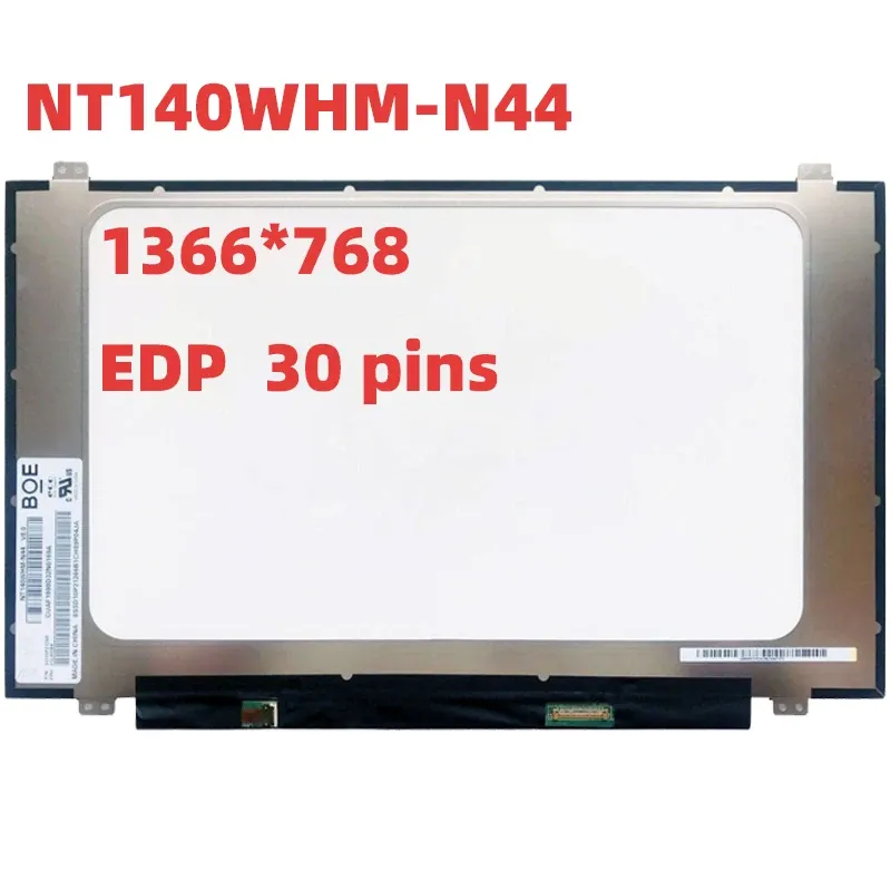 Экран NT140WHMN44 LCD -экрана Матрица дисплея 14 дюймов 1366*768 47%NTSC 16: 9 (H: V) Contrast500: 1 220Brightness 30pins