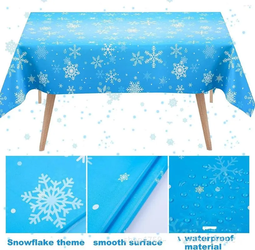 Table Cloth PE Eco-friendly Disposable Tablecloth Christmas Decoration 137 274cm Cover