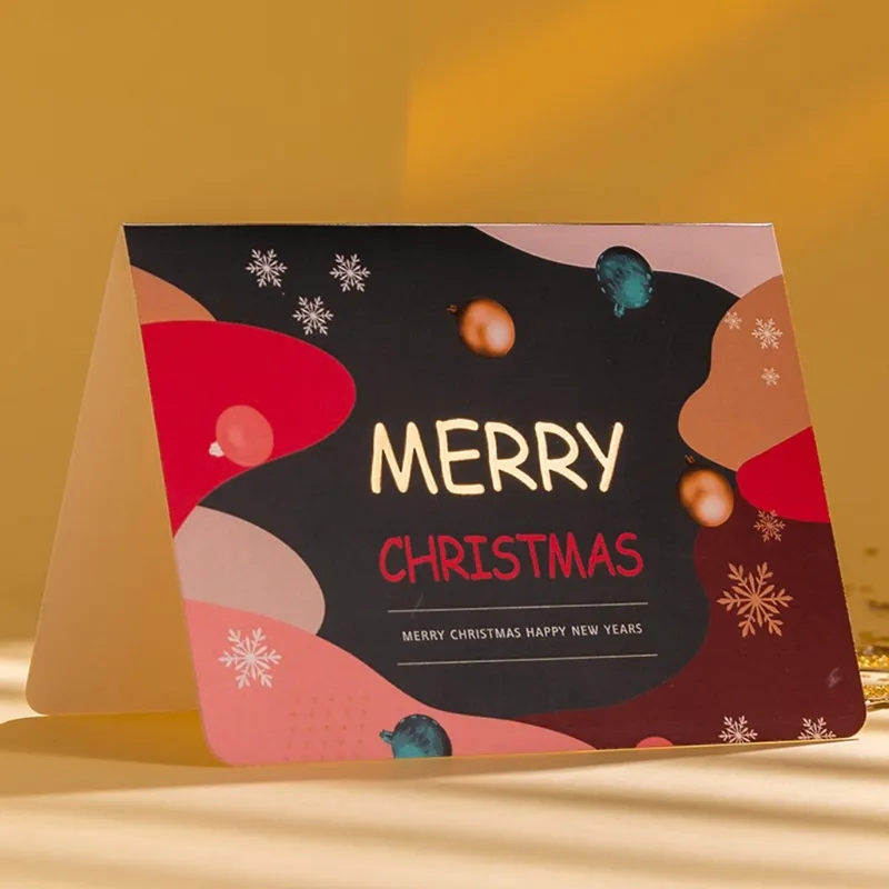 2024 New 6pcs Merry Christmas Cards Xmas Winter Happy Holiday Greeting Cards with Envelopes Postcards Invitations