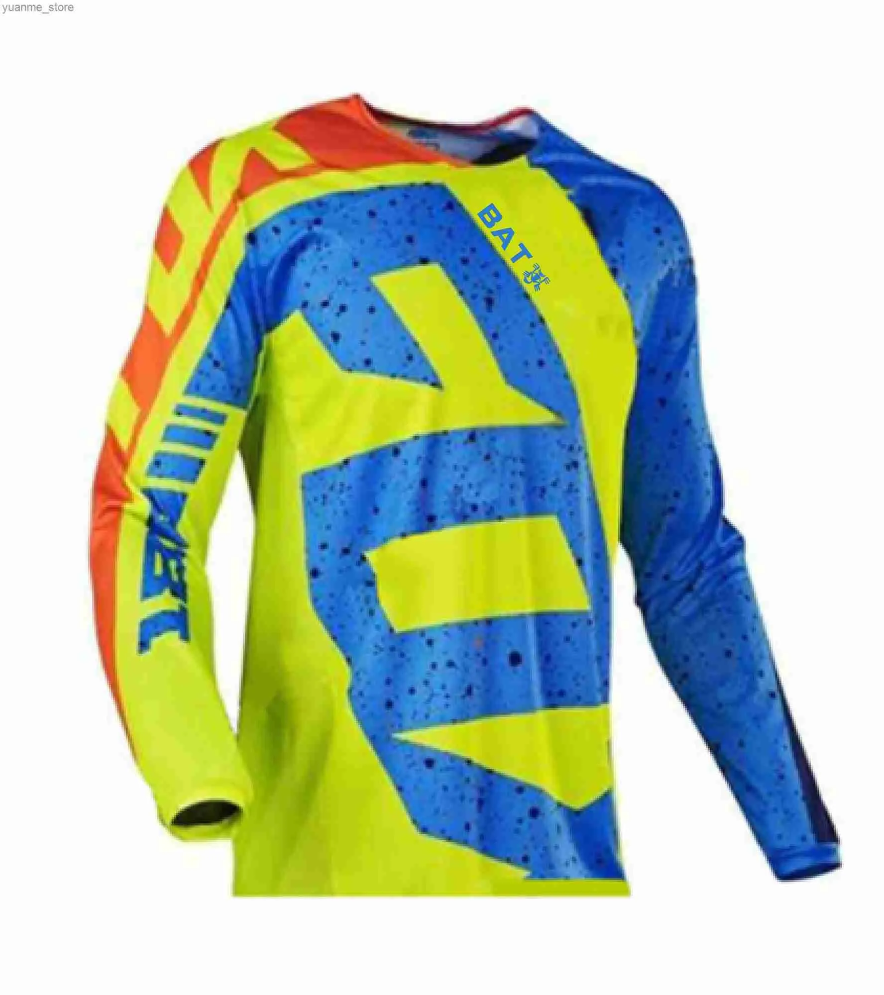 Koszulki rowerowe Topy koszulki nietoperzy enduro Jeresy Downhill Bike koszule terenowe Jeresy Motorcycle Motocross Sportowe odzież Maillot Ciclismo Y240410