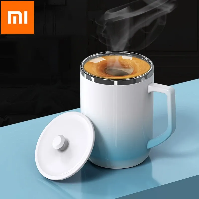 Armband Xiaomi Mijia Automatisk omrörande kaffemugg Inget batteri behövs Blandningskopp för mjölkchokladte kakao protein termisk kopp gåva