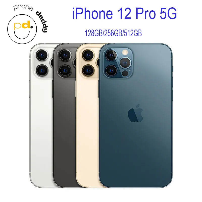 Genuine Apple iPhone 12 Pro Cellphone 128/256/512GB ROM 6.1" Original OLED RAM 6GB A14 Bionic IOS Face ID NFC Unlocked 5G Mobilephone