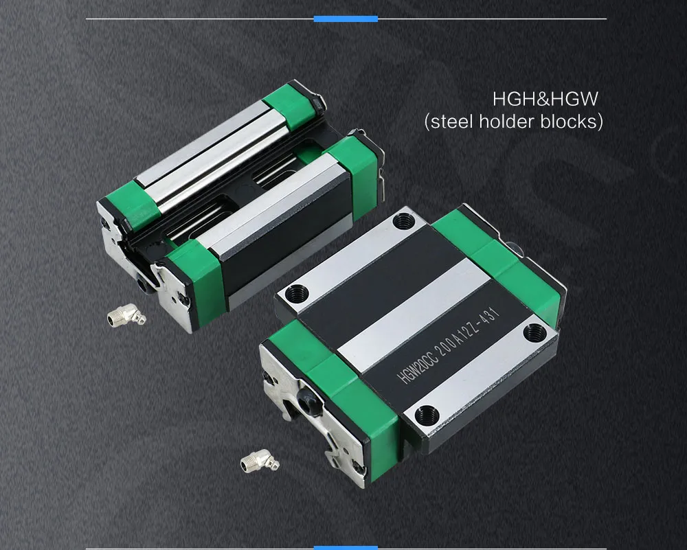 100-1150mm HGR15 HGR20 HGR25 HGR30 Square Linear Guide Rail for HIWIN ...