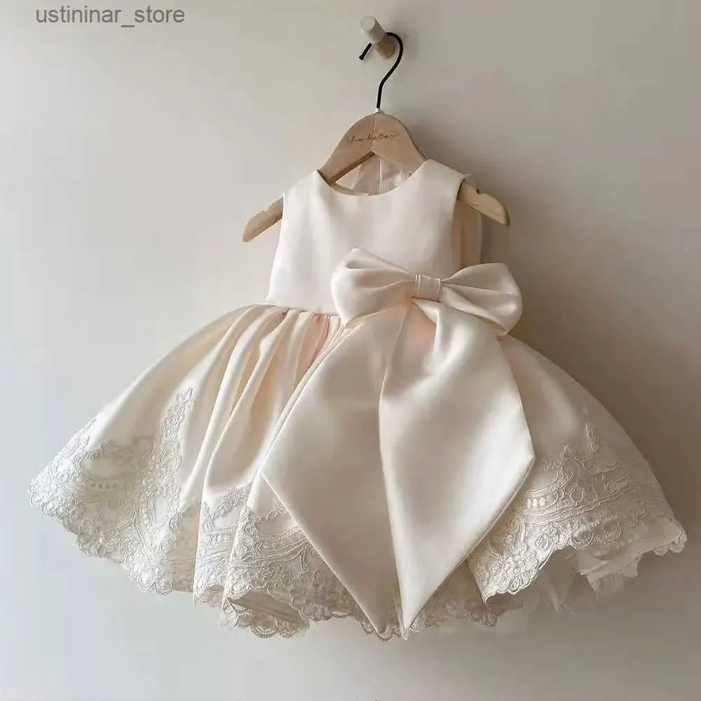 Abiti da ragazza femminile abito da brodo vestito principessa ragazza ragazza capodanno temperamento natalizio abito satinato abito battismo di compleanno abito da festa di compleanno l47